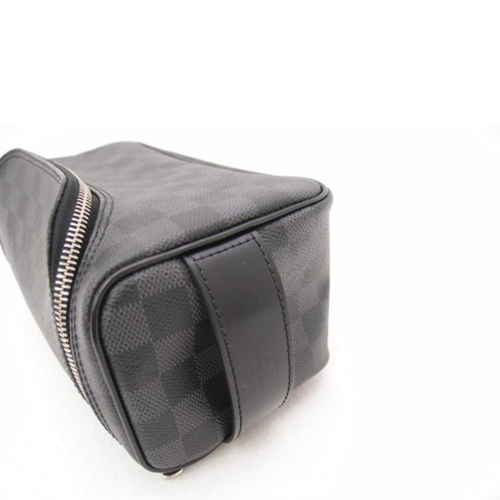 Louis Vuitton Canvas Clutch Graphite Toiletry Damier Pouch - Picture 4 of 6